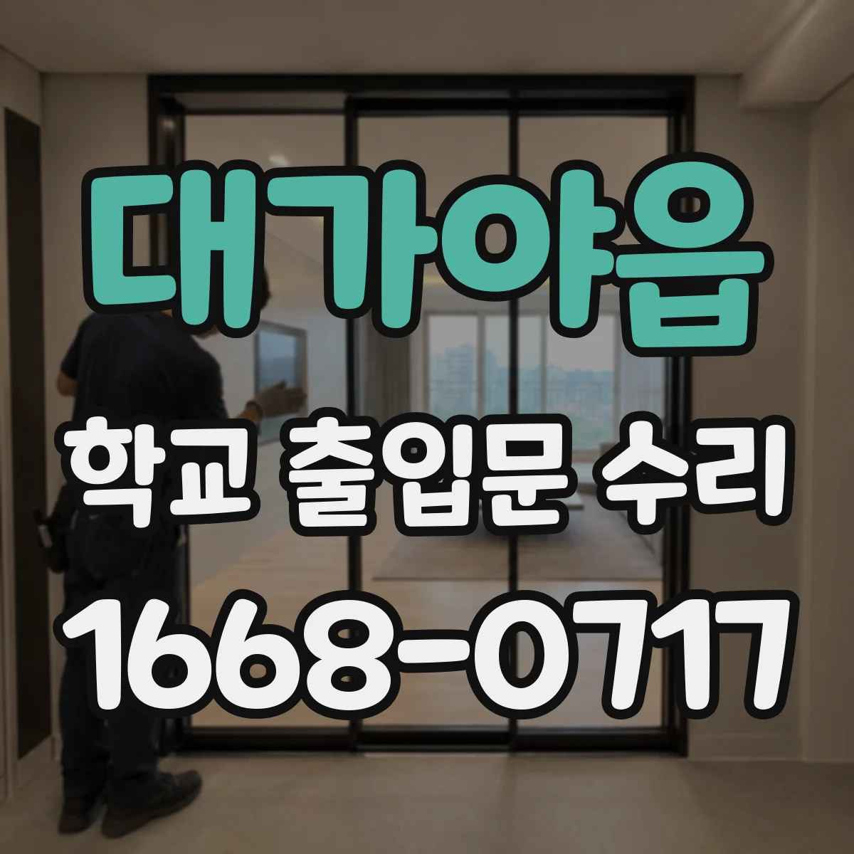 대가야읍 학교 출입문 수리