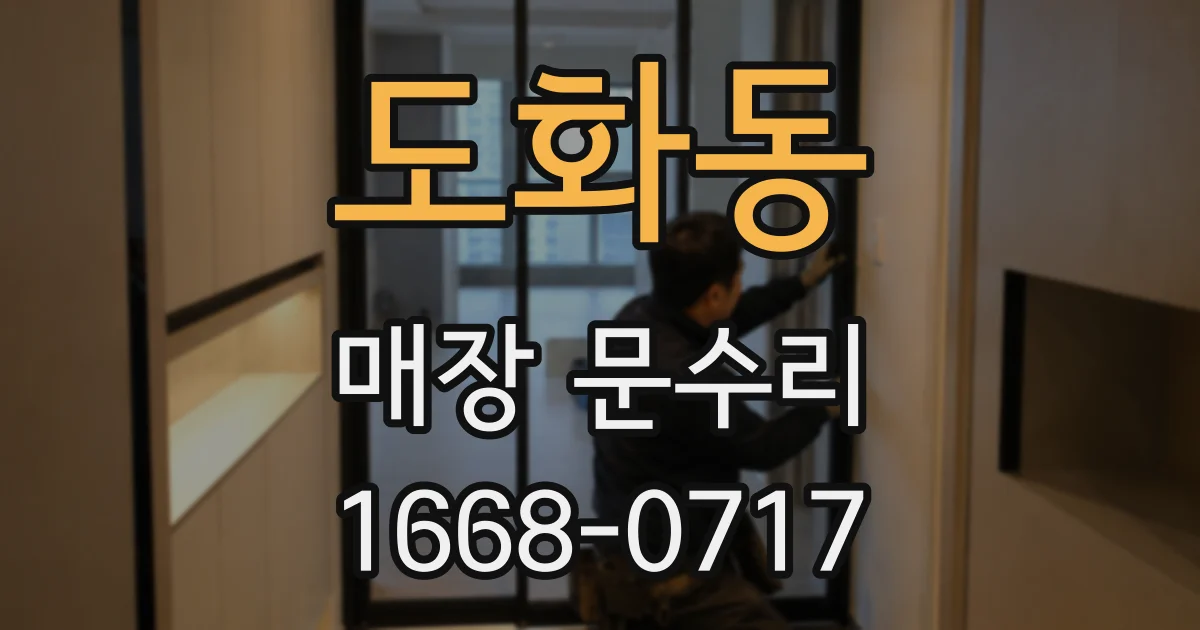 도화동 매장 문수리