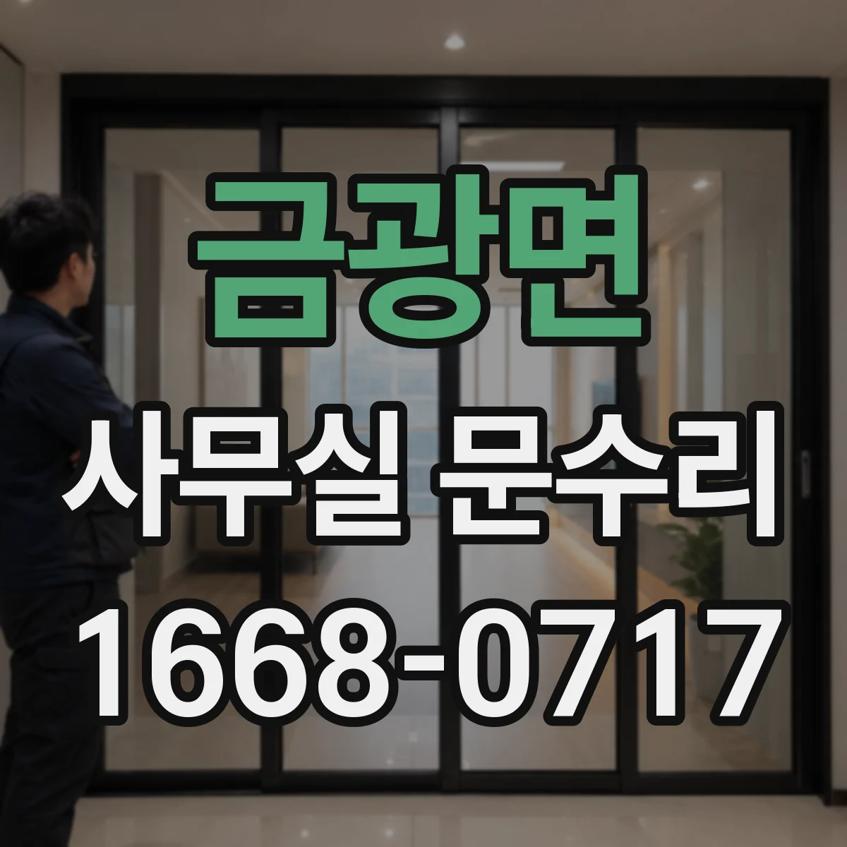 금광면 사무실 문수리