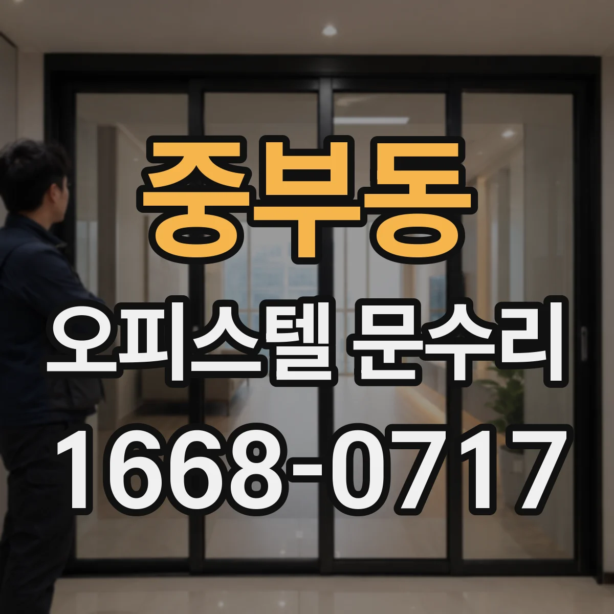중부동 오피스텔 문수리