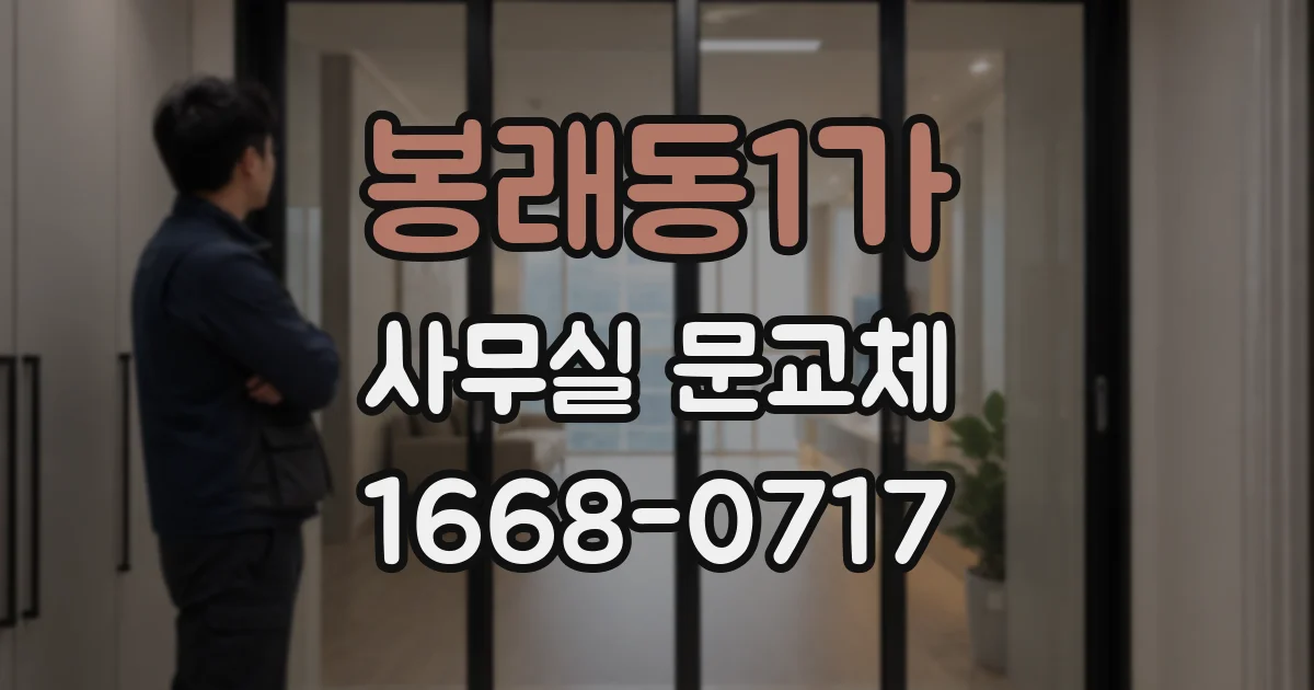 봉래동1가 사무실 문교체