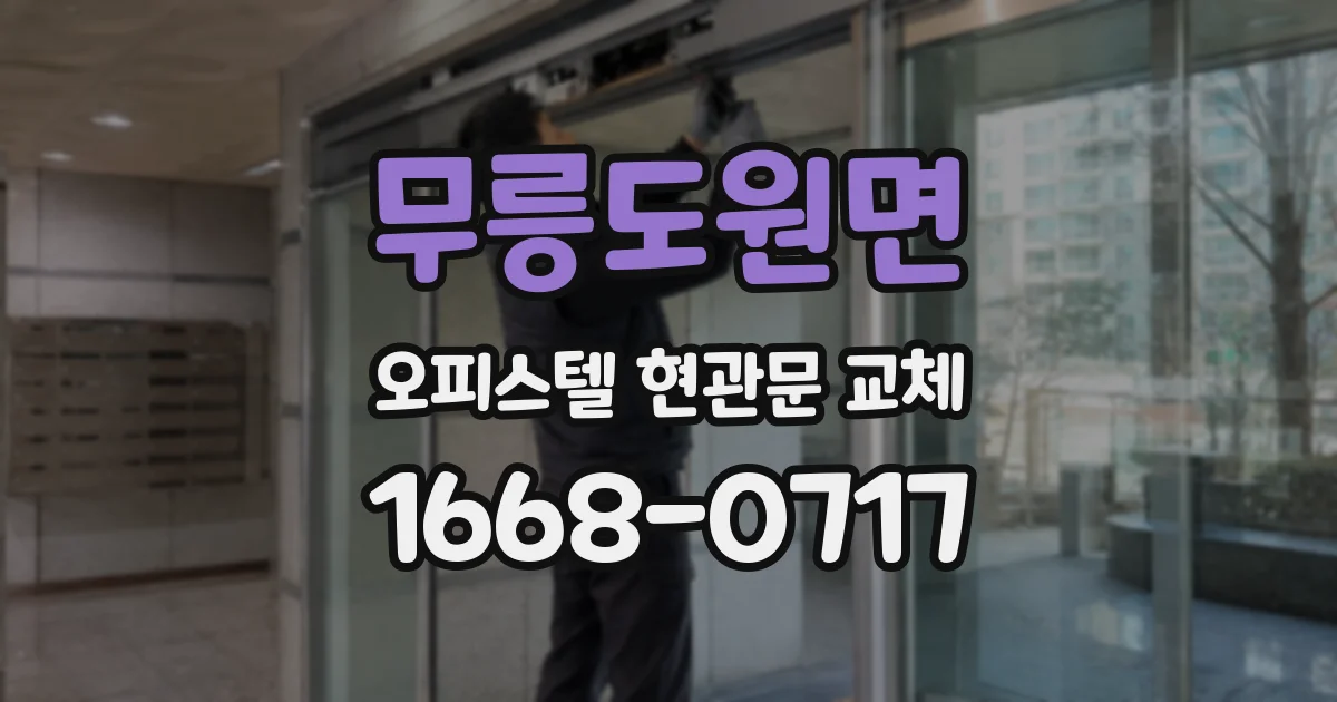 무릉도원면 오피스텔 현관문 교체