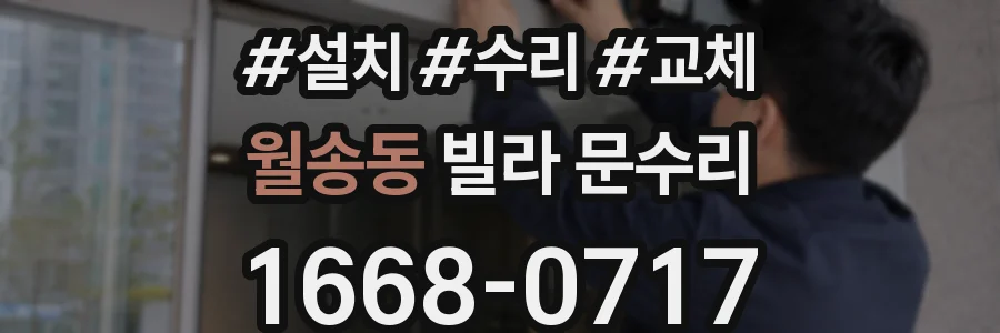월송동 빌라 문수리