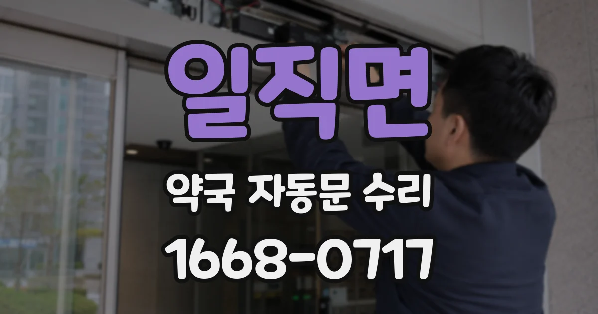 일직면 약국 자동문 수리