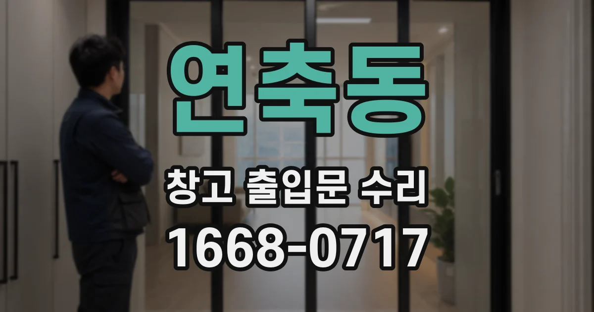 연축동 창고 출입문 수리