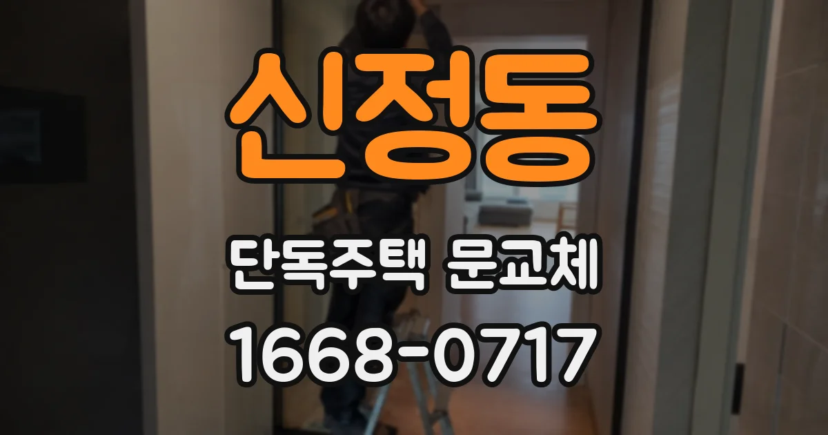 신정동 단독주택 문교체