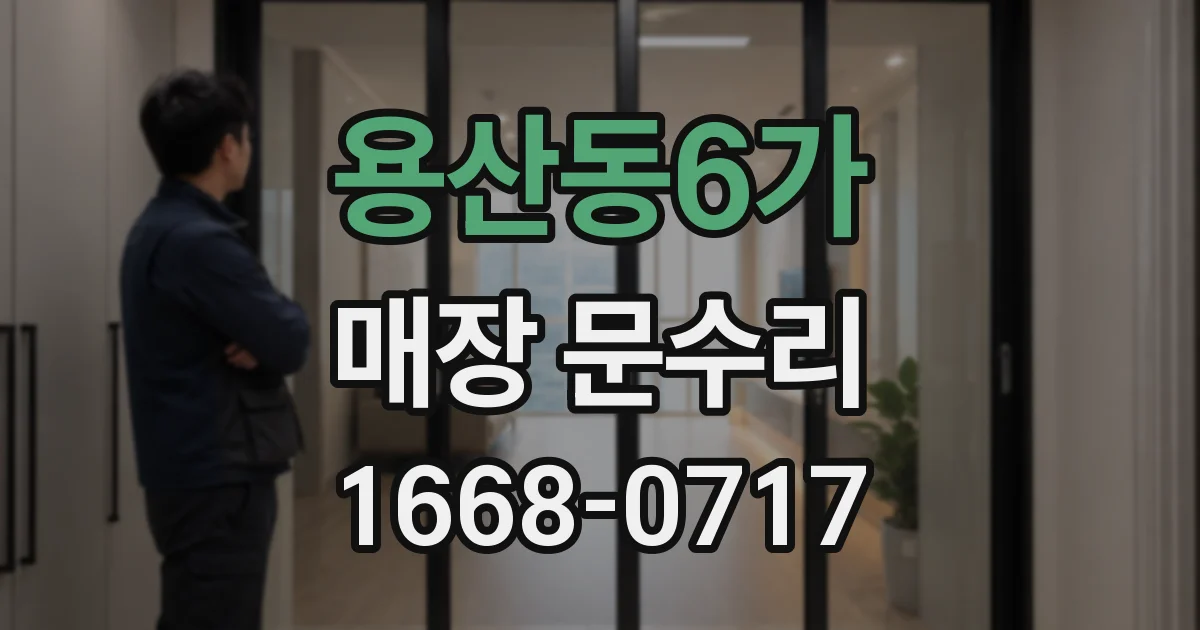 용산동6가 매장 문수리