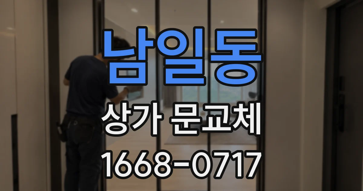 남일동 상가 문교체