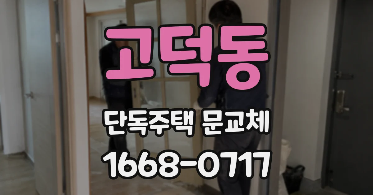 고덕동 단독주택 문교체