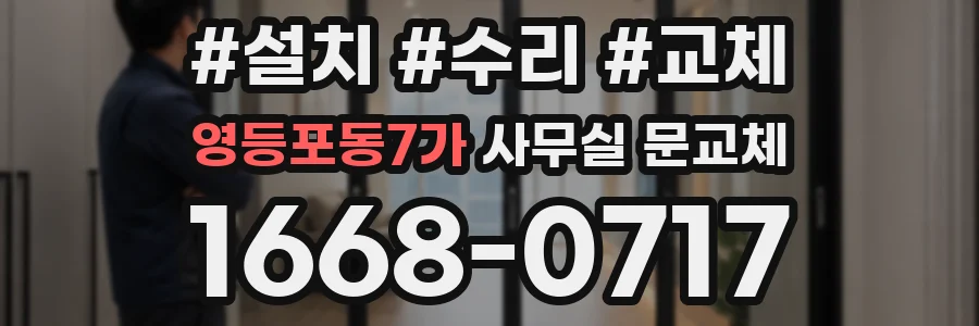 영등포동7가 사무실 문교체