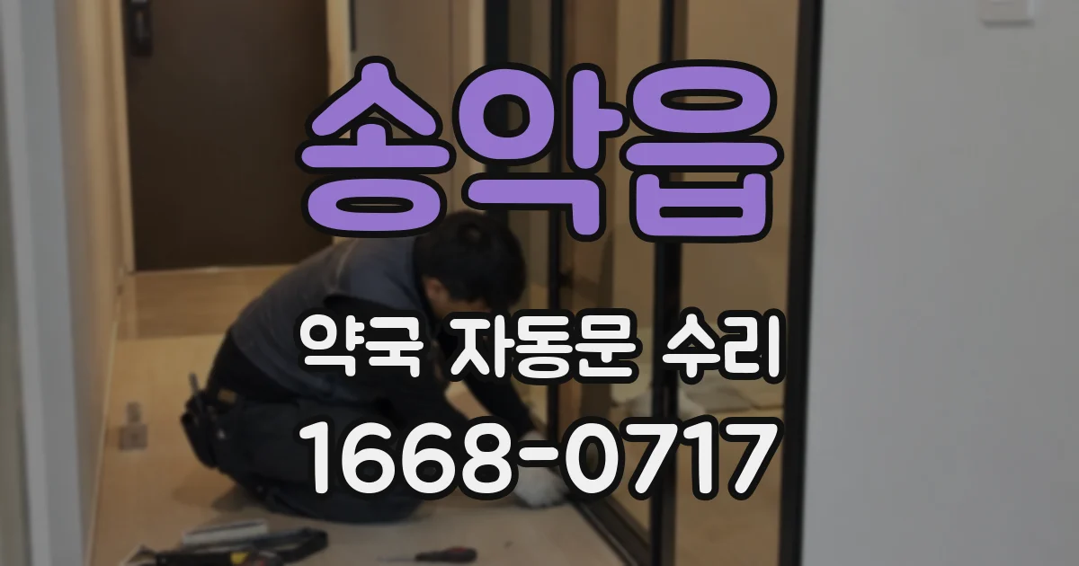 송악읍 약국 자동문 수리