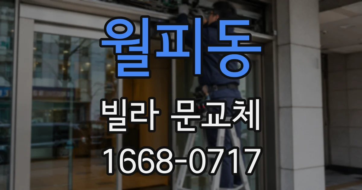 월피동 빌라 문교체