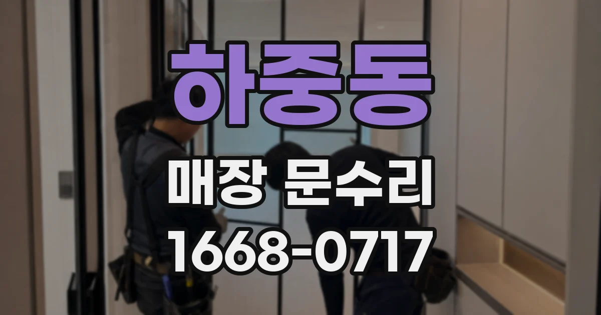 하중동 매장 문수리