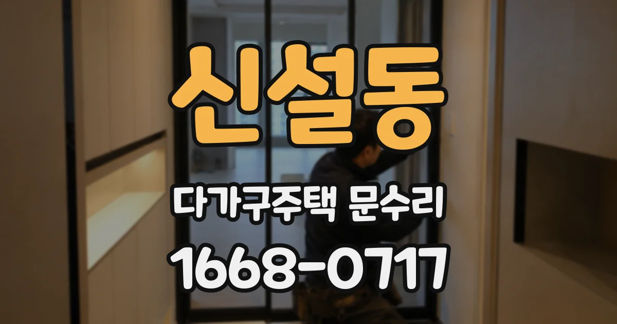 신설동 다가구주택 문수리