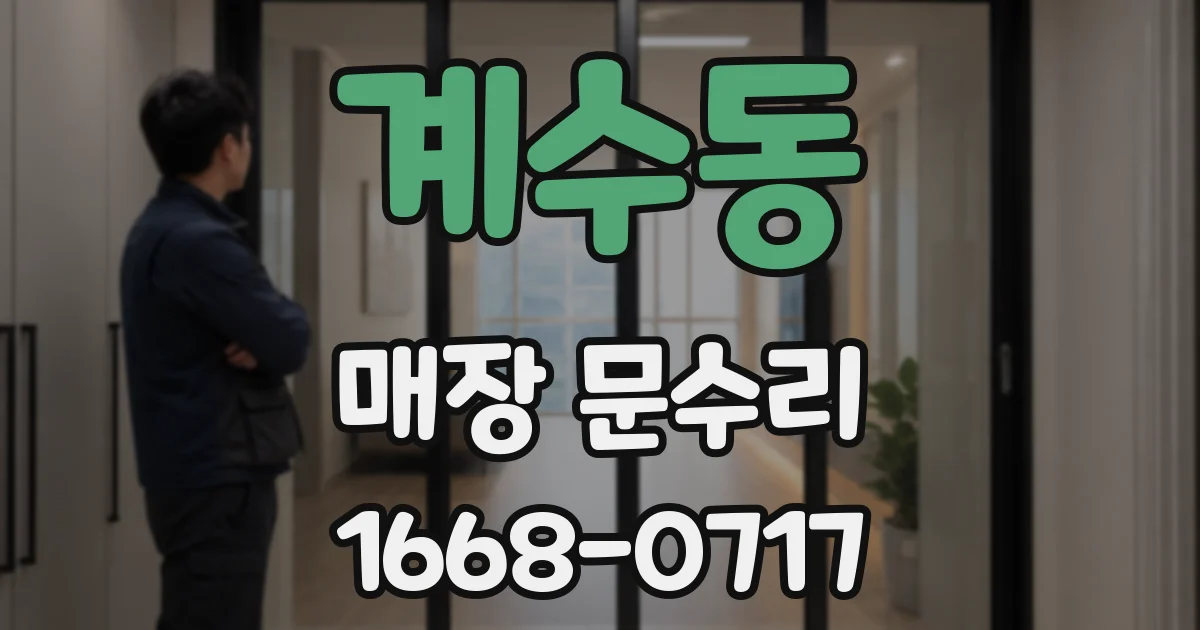 계수동 매장 문수리