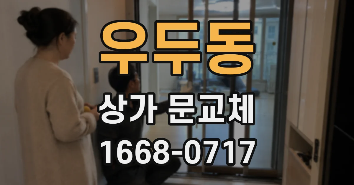 우두동 상가 문교체