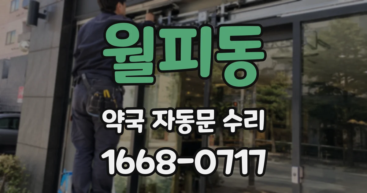 월피동 약국 자동문 수리