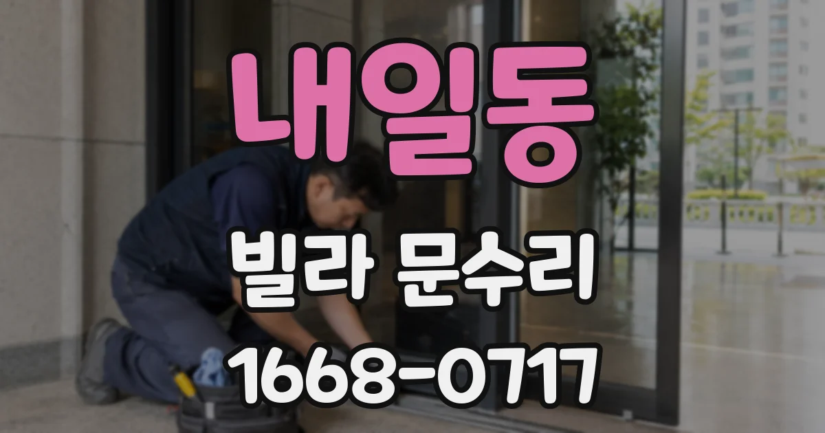 내일동 빌라 문수리