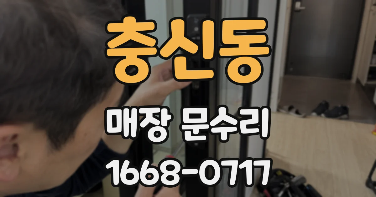 충신동 매장 문수리