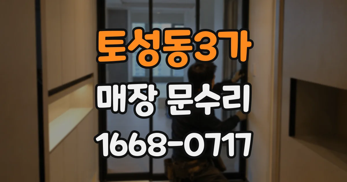 토성동3가 매장 문수리