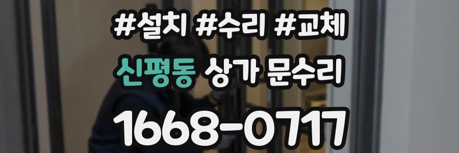 신평동 상가 문수리