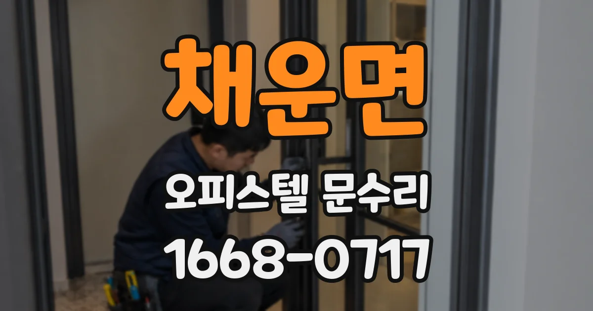 채운면 오피스텔 문수리