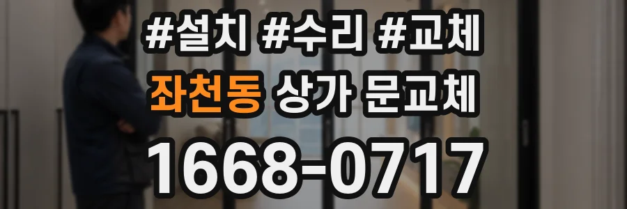 좌천동 상가 문교체