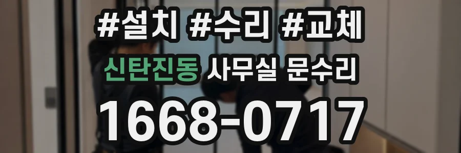 신탄진동 사무실 문수리