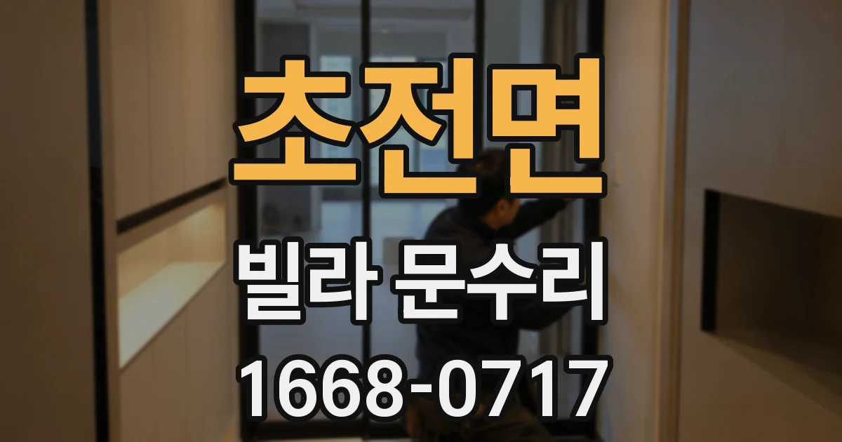 초전면 빌라 문수리