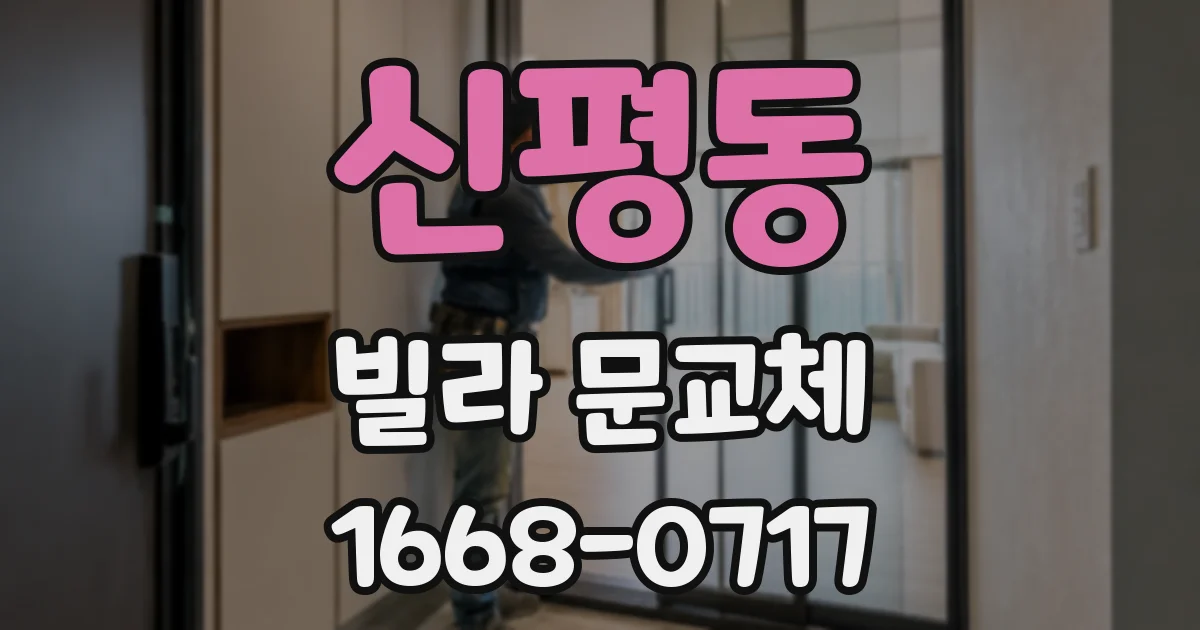 신평동 빌라 문교체