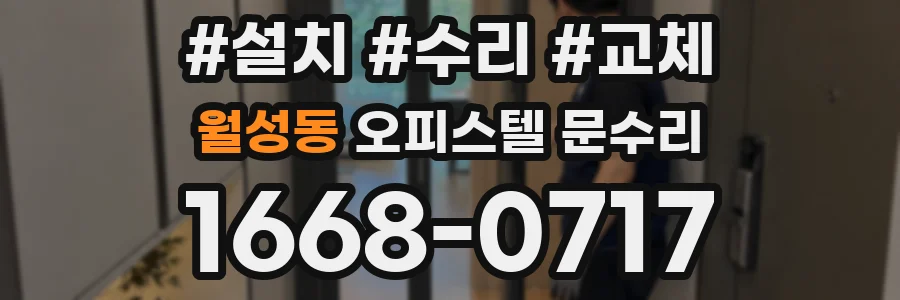 월성동 오피스텔 문수리