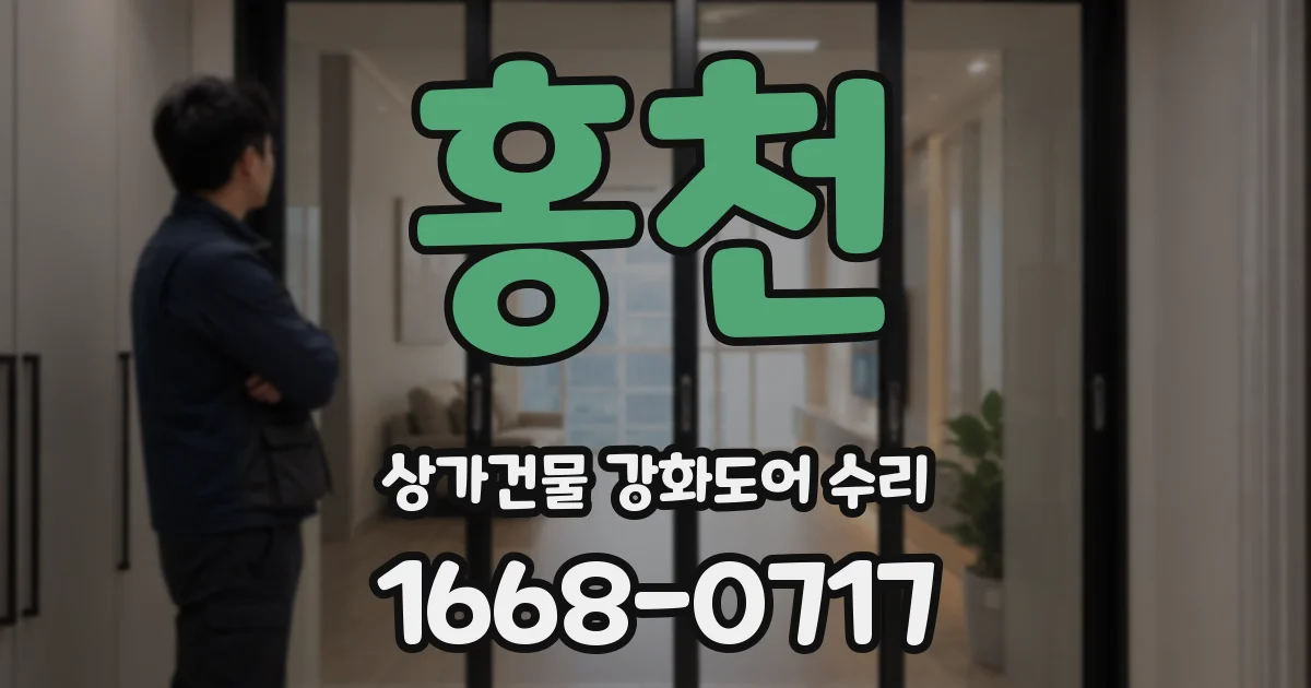홍천 상가건물 강화도어 수리