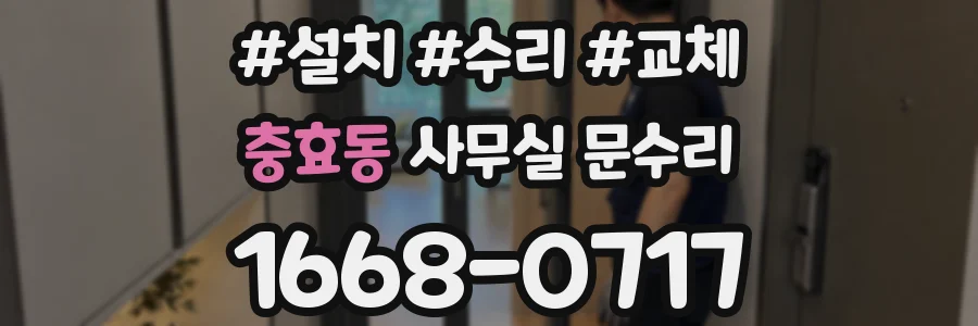 충효동 사무실 문수리