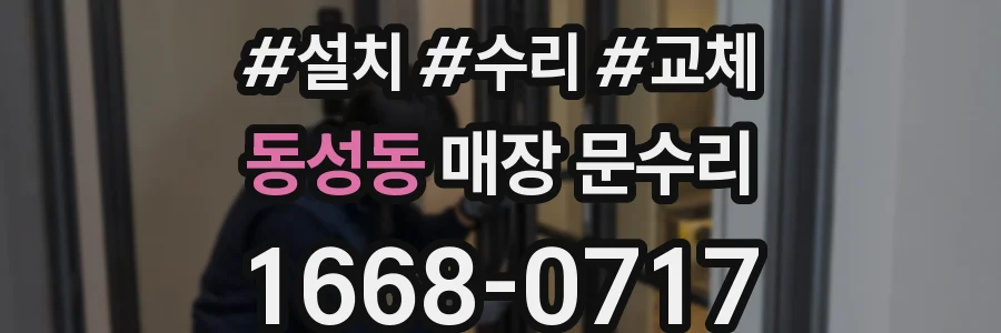 동성동 매장 문수리