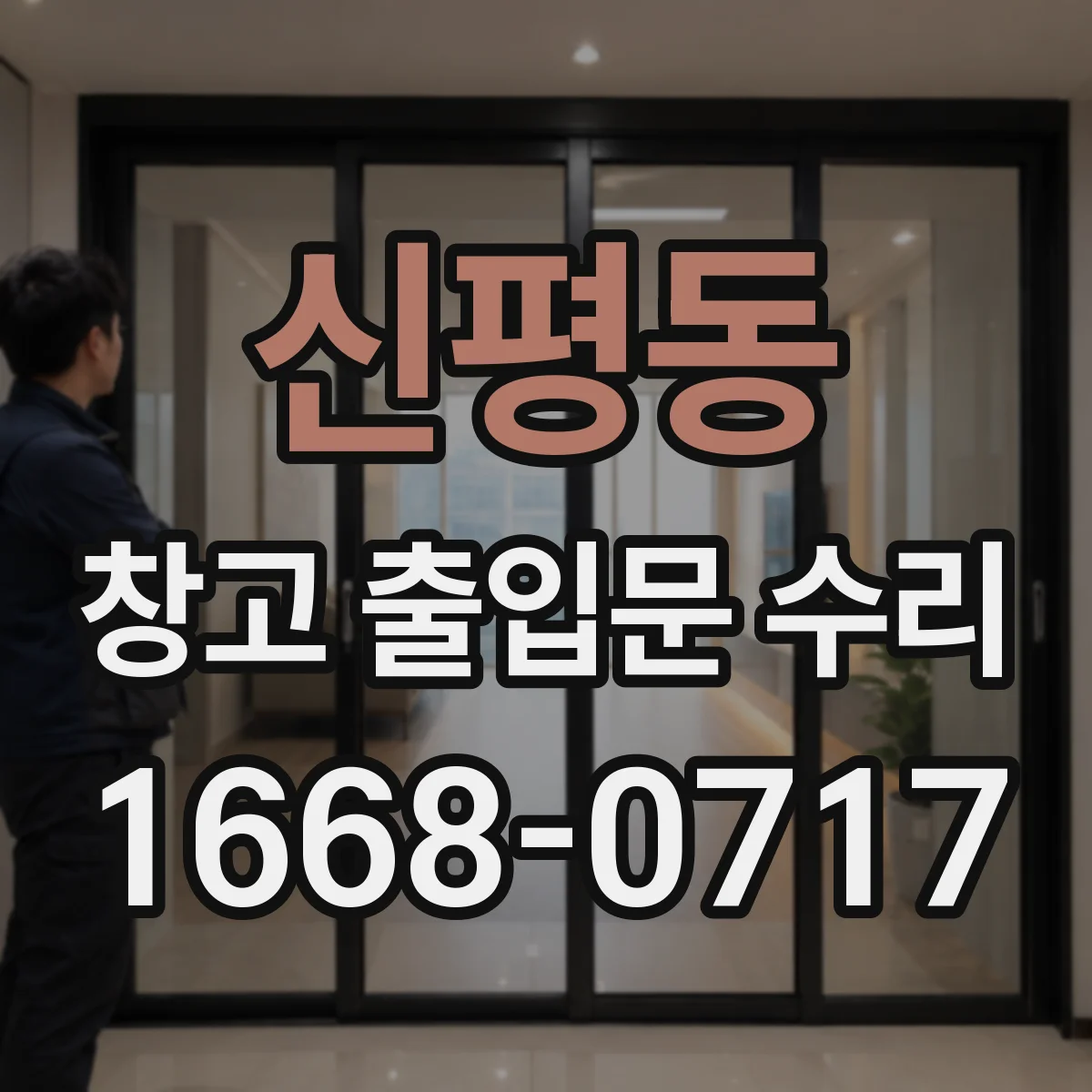 신평동 창고 출입문 수리