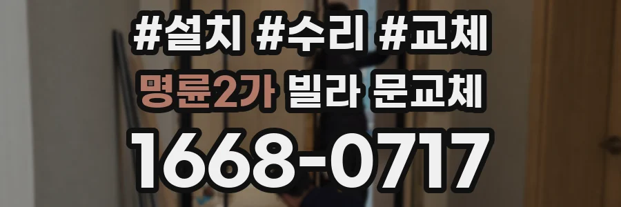 명륜2가 빌라 문교체