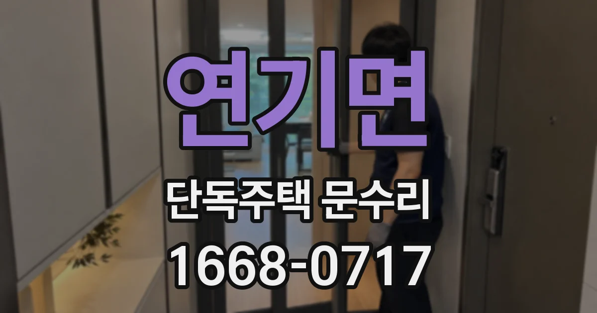 연기면 단독주택 문수리