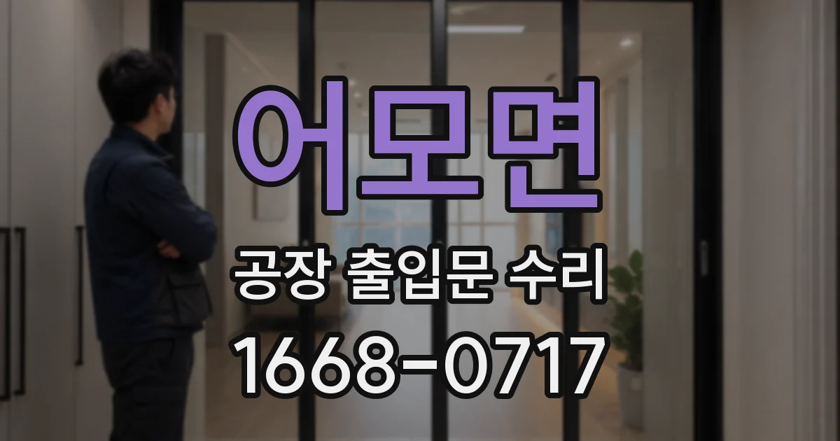 어모면 공장 출입문 수리