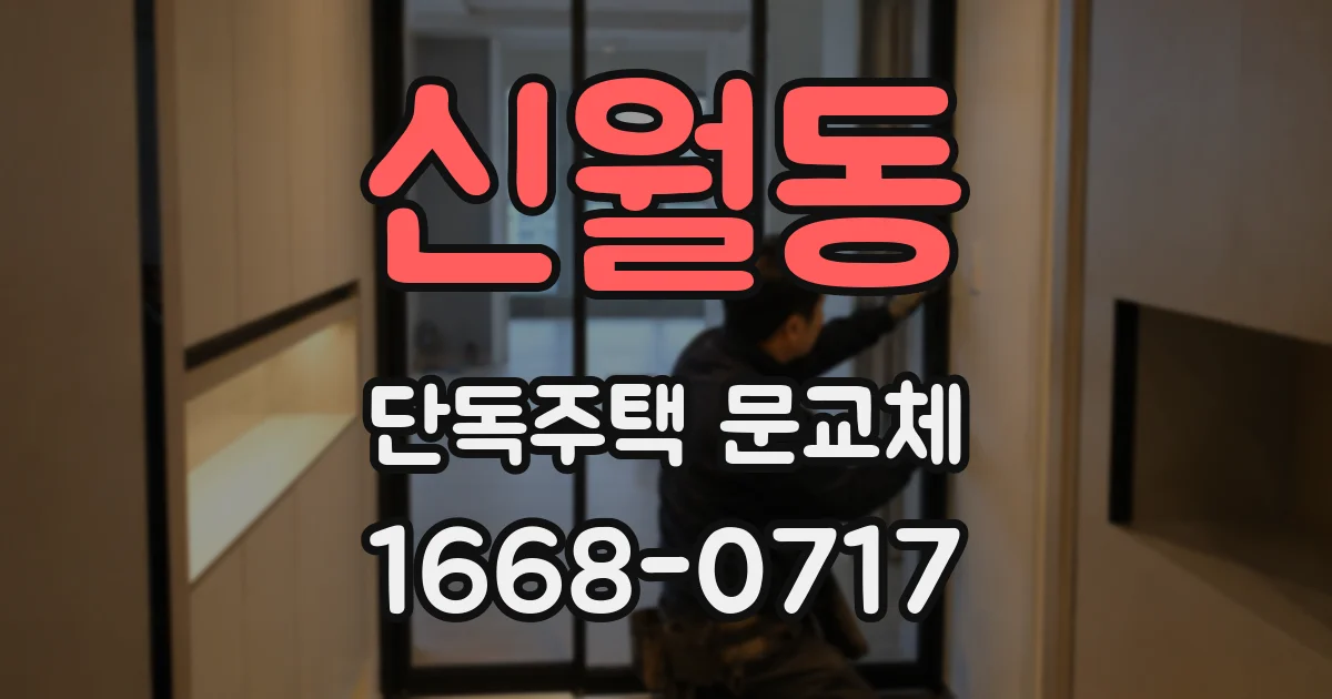 신월동 단독주택 문교체