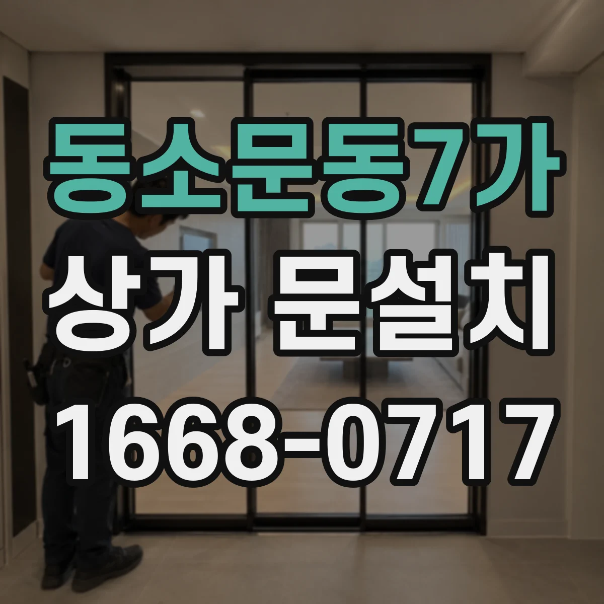 동소문동7가 상가 문설치 미용실·상점에 적합한 문 마감재 추천