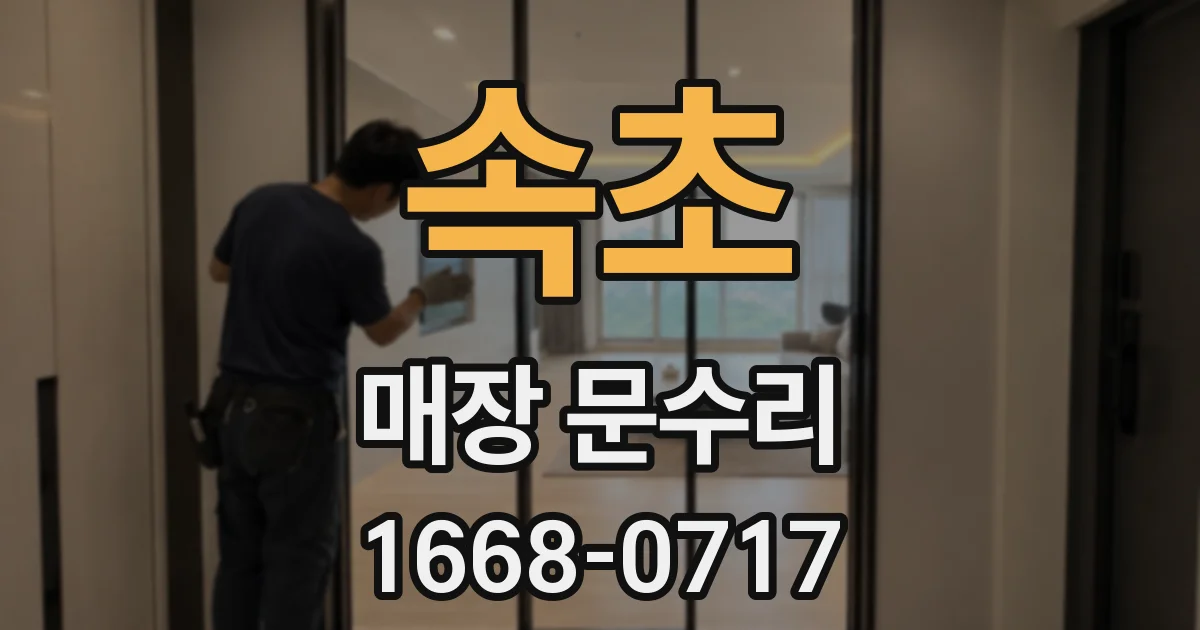 속초 매장 문수리
