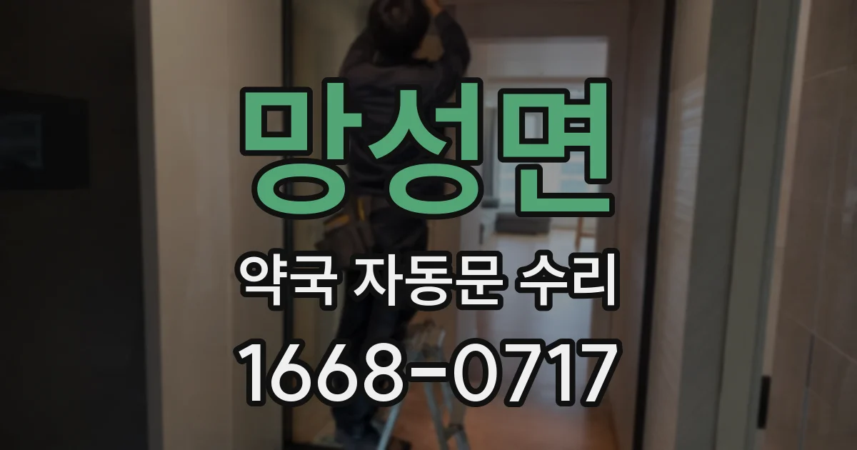 망성면 약국 자동문 수리