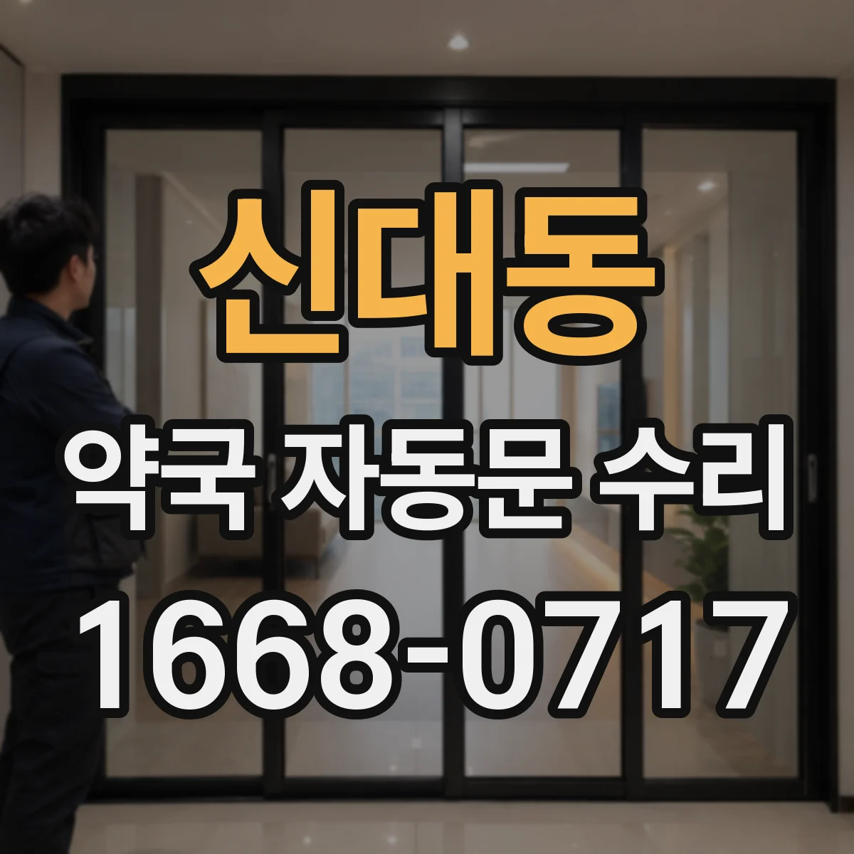 신대동 약국 자동문 수리