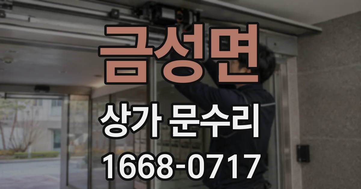 금성면 상가 문수리