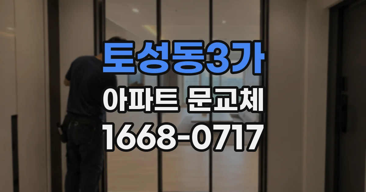 토성동3가 아파트 문교체