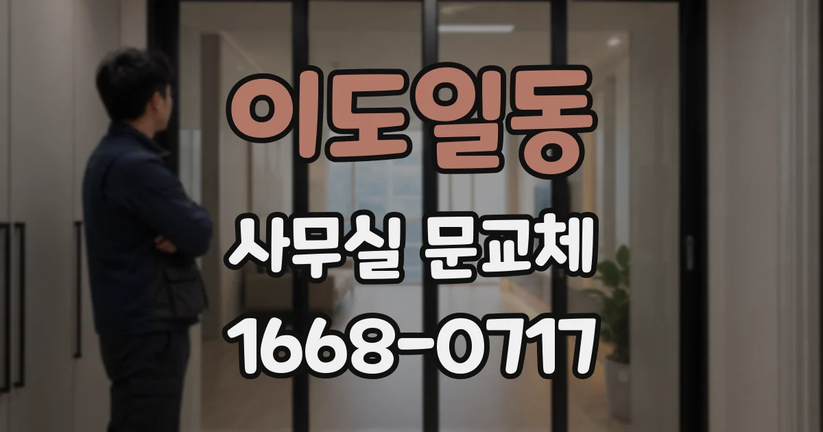 이도일동 사무실 문교체