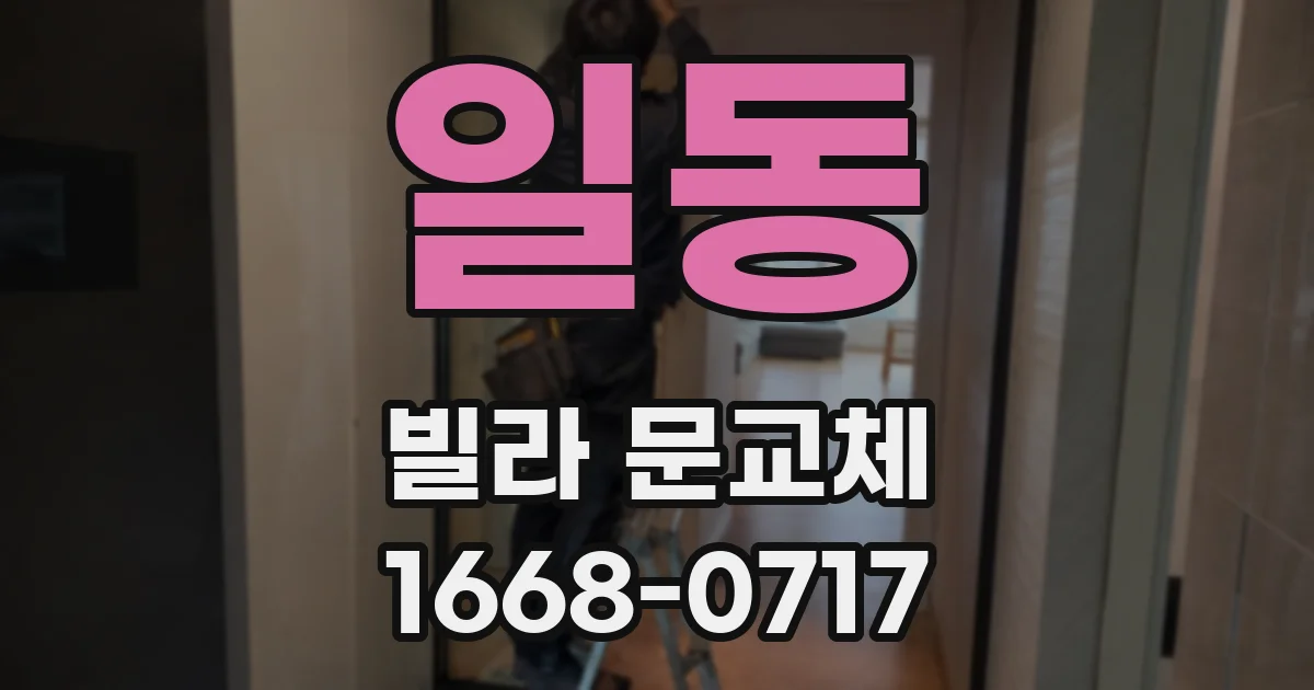일동 빌라 문교체