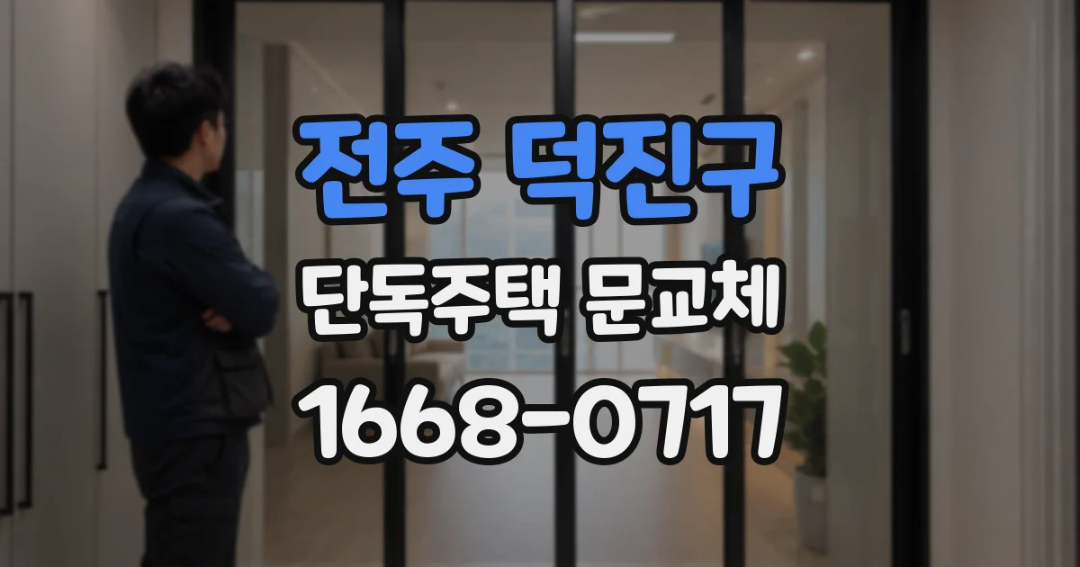 전주 덕진구 단독주택 문교체