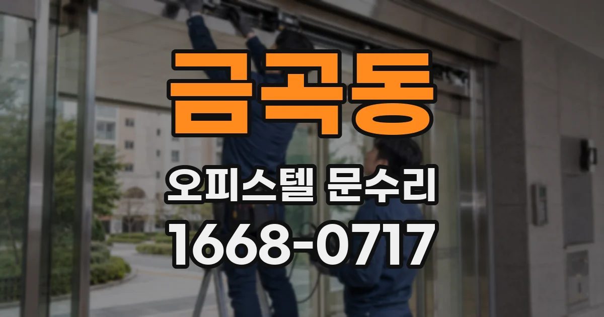 금곡동 오피스텔 문수리
