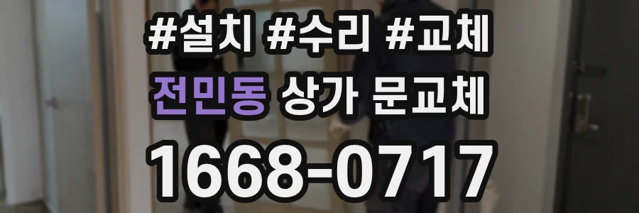 전민동 상가 문교체